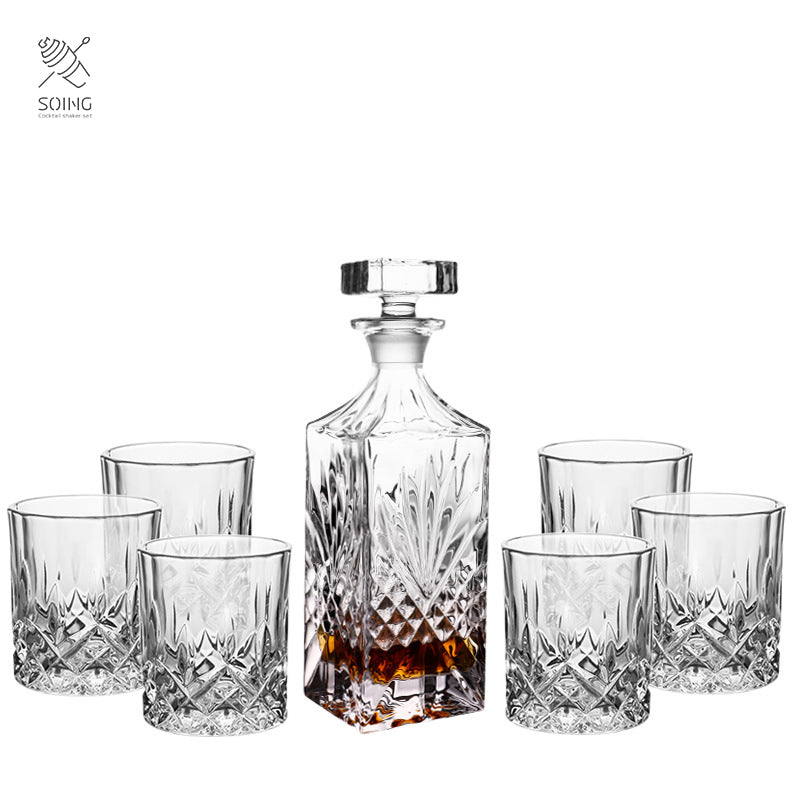 Reserve 800ml Spirit Decanter With Crystal Glasses - Classic