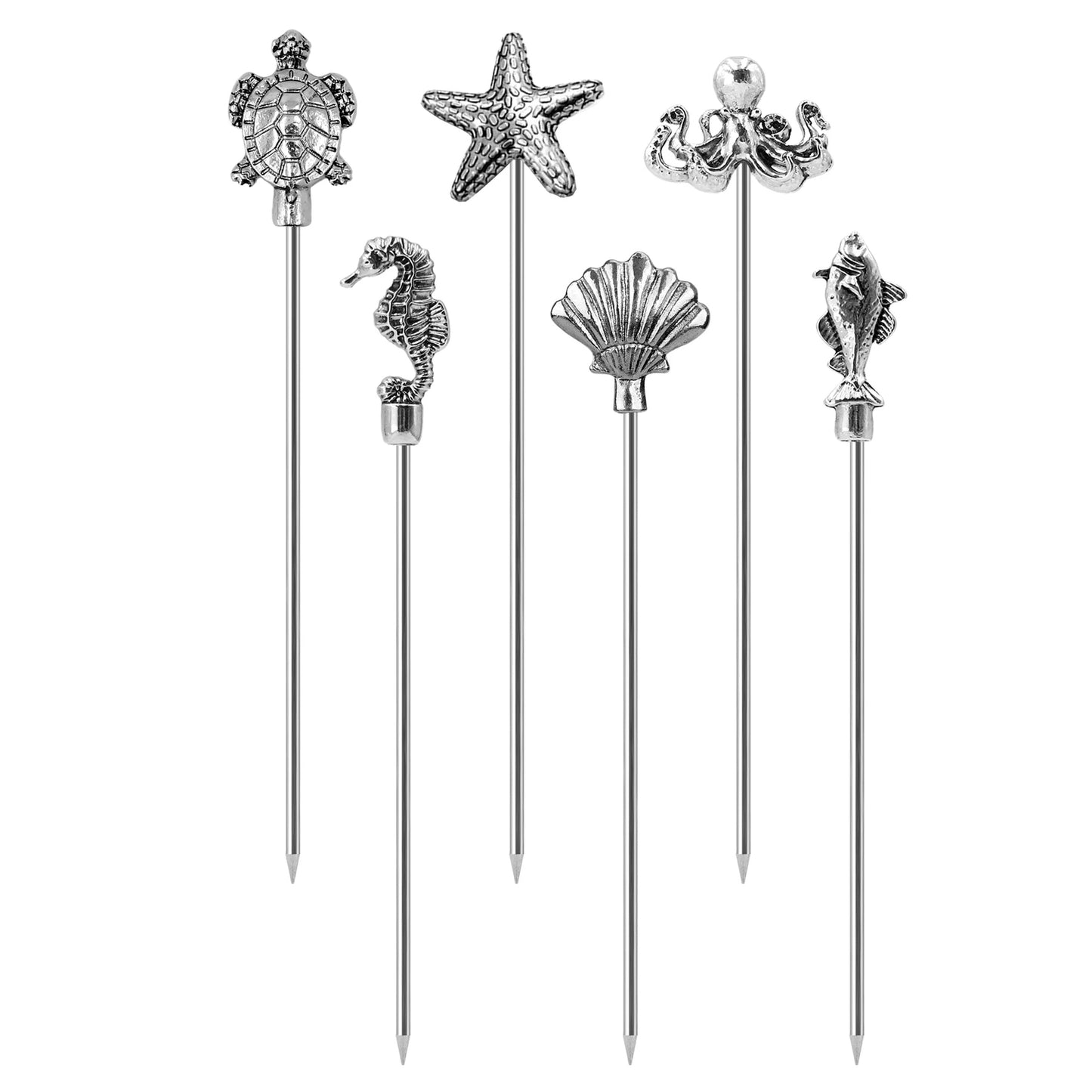 SOING OCEAN SERIES COCKTAIL PICKS MARTINI PICKS 6 PCS