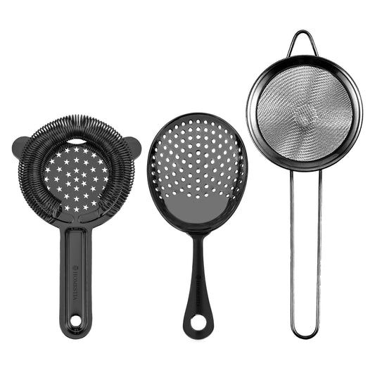 SOING Black Bar Strainer Set Barware 3 PCS