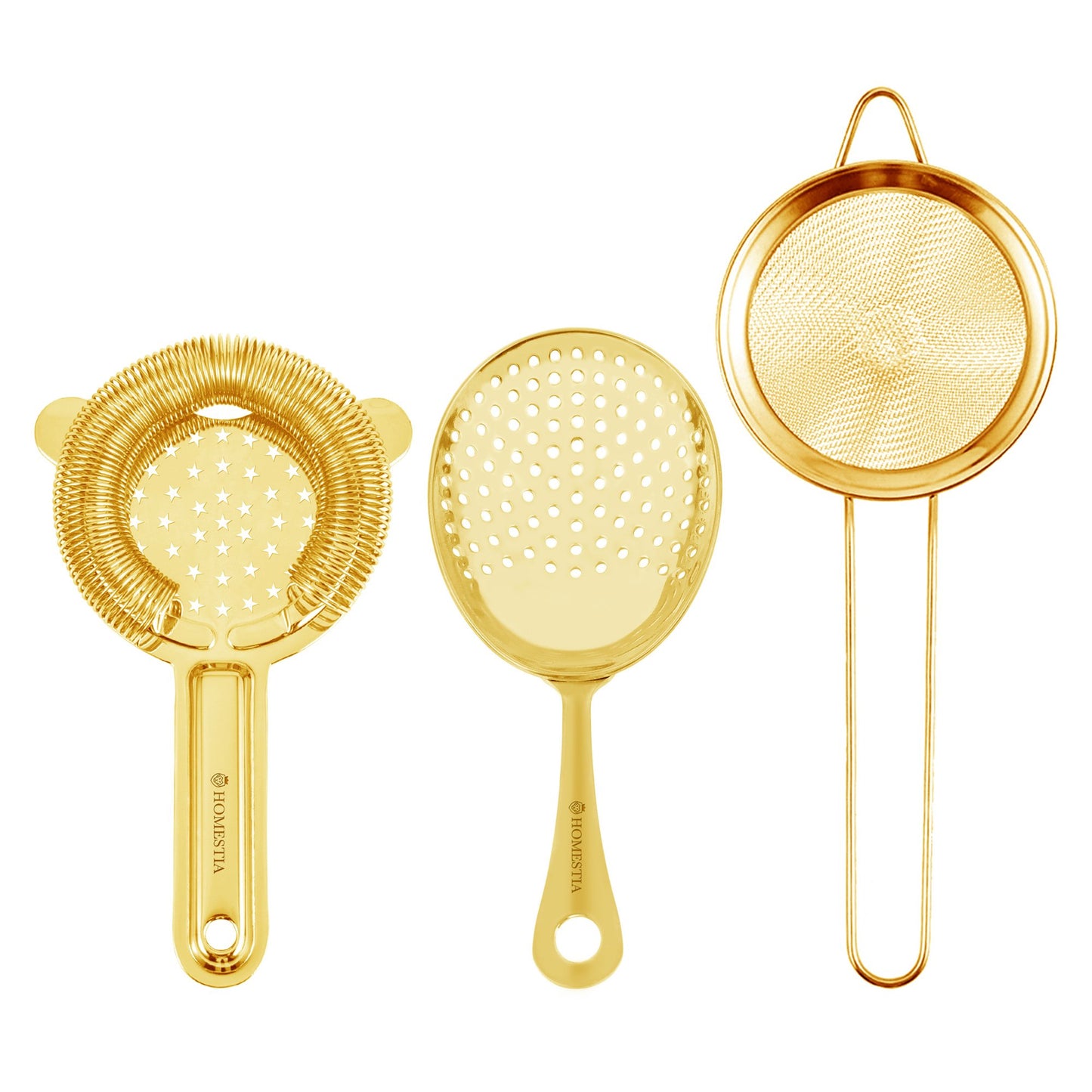 SOING Gold Bar Strainer Set Barware 3 PCS